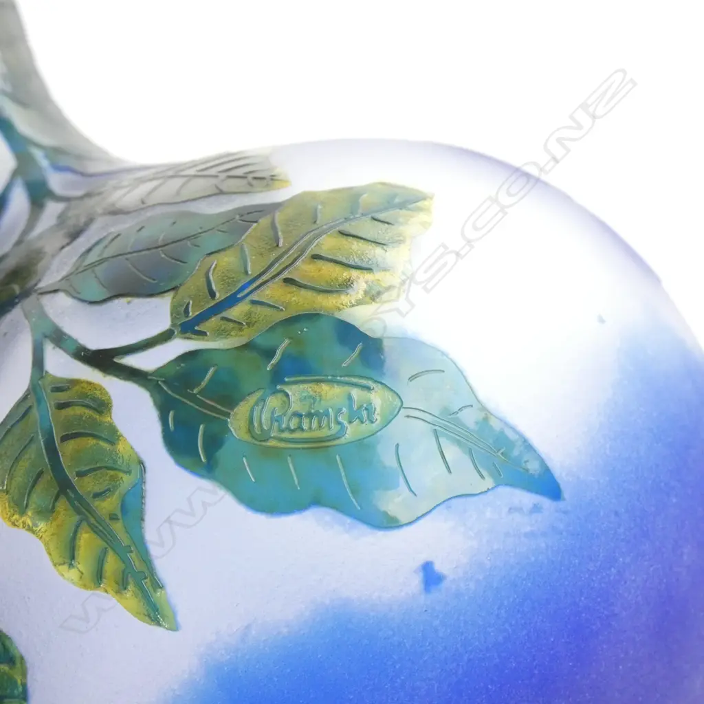 A Cameo glass vase signed Ramski Image 1++